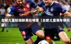 合肥儿童超级联赛在哪里（合肥儿童赛车俱乐部）