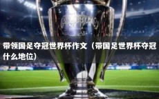 带领国足夺冠世界杯作文（带国足世界杯夺冠什么地位）