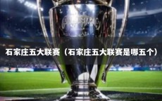 石家庄五大联赛（石家庄五大联赛是哪五个）